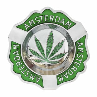 Cinzeiro de Metal Amsterdam Leaf