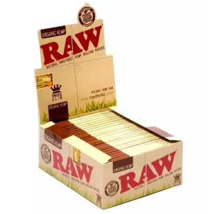 Caixa de Seda Raw Organic Hemp King Size Slim